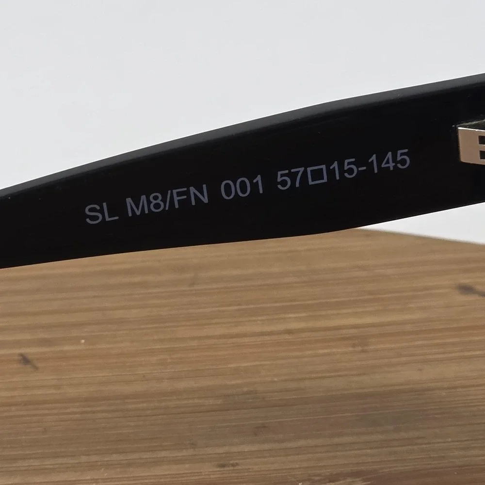 Saint Laurent SL M8/FN Sunglasses Womens 57-15 Black Gray Cat Eye Gradient Japan - Picture 8 of 16